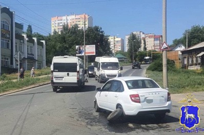 В Сызрани в ДТП пострадали два пассажира автобуса