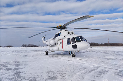 Вертолет службы санавиации в феврале доставил пятерых пациентов на лечение в Самару и Тольятти