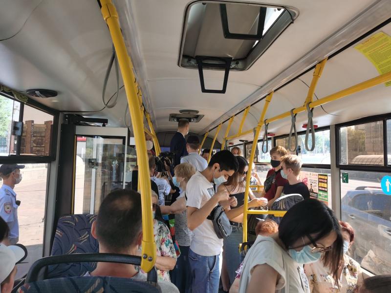 С начала 2021 года на пассажиров без масок в транспорте в Самаре составили 309 протоколов