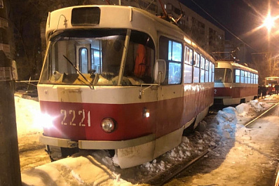 В Самаре еще один трамвай сошел с рельсов