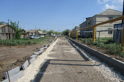 В Большеглушицком районе начали благоустраивать дворы 