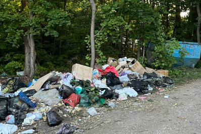 На Сорокиных хуторах мусор начал распространяться по лесу