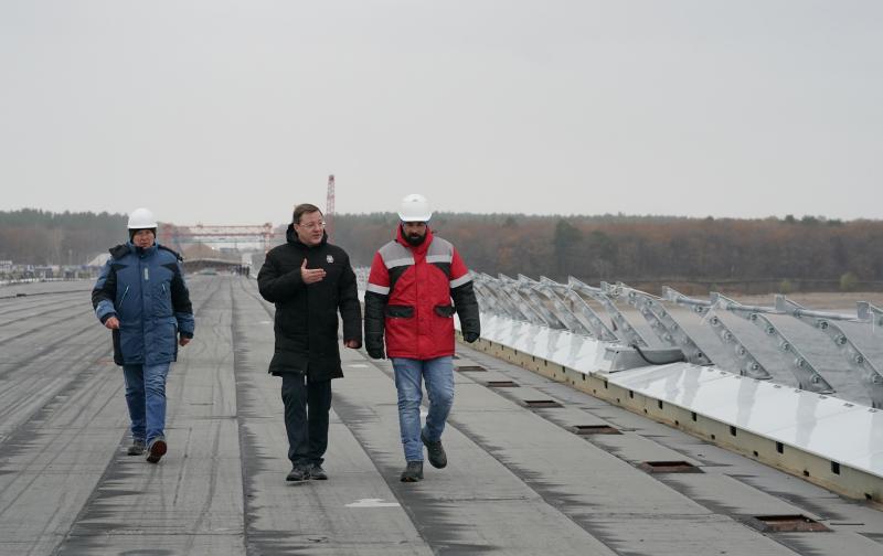"Красота, масштаб, мощь" - Дмитрий Азаров оценил ход строительства Волжского мостового перехода