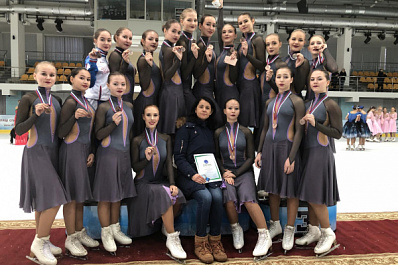 Команда из Тольятти заняла 3 место на Кубке России по синхронному катанию