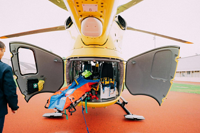 В ПФО пострадавших в ДТП детей доставили в больницу на вертолете
