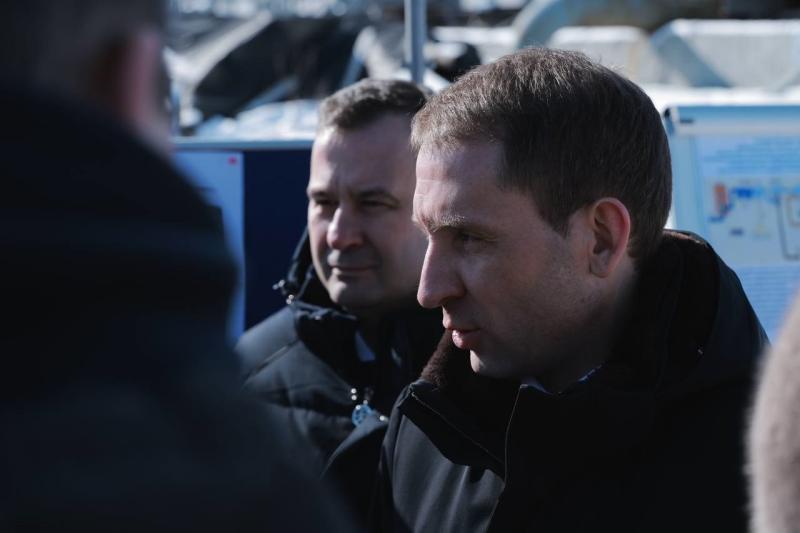 Александр Козлов и Вячеслав Федорищев обсудили завершение строительства очистных сооружений