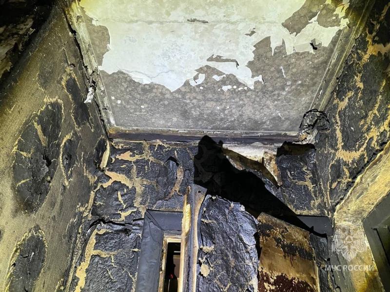 В Тольятти пожарные вытащили мужчину из горящей квартиры