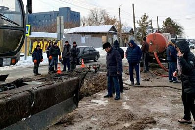 В Сызрани завершается работа над ликвидацией крупного порыва трубопровода