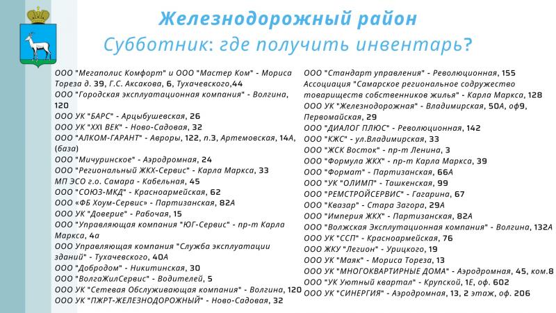 В Самаре 9 апреля пройдёт Гагаринский субботник