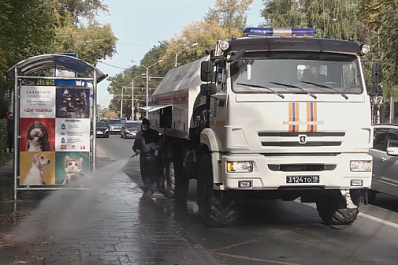 В Самаре усиленно дезинфицируют городские территории