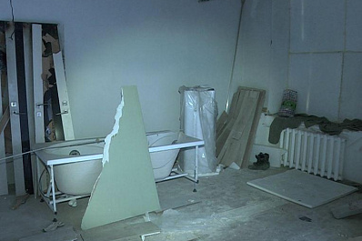 В Самаре на улице Димитрова ремонтируют дом, где произошел взрыв