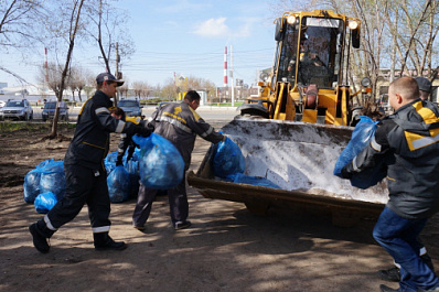 Добровольцы Куйбышевского НПЗ поддержали Всероссийскую акцию "Зеленая весна"