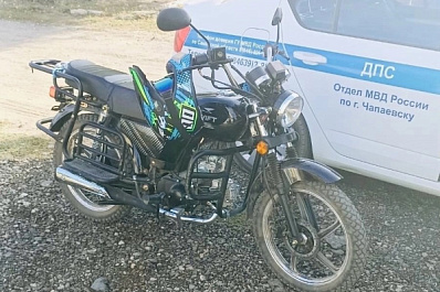 В Самарской области задержали 13-летнего подростка на мотоцикле