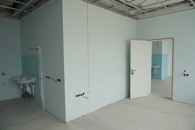 В селе Багана проводится капитальный ремонт офиса врача общей практики