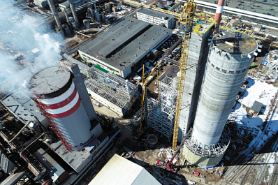 Готовность третьего агрегата карбамида ТОАЗа превысила 40 %