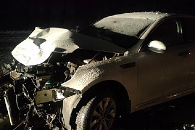 В Самарской области водитель "Лады" выехал на встречку и попал в больницу