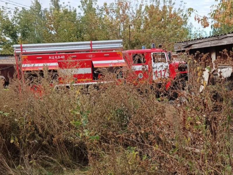 В селе Богатое Самарской области вспыхнул гараж