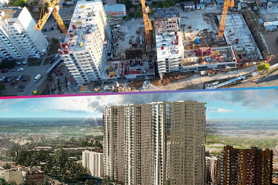 В Самаре на Антонова-Овсеенко в 2021 году начали строить третью 32-этажную секцию ЖК