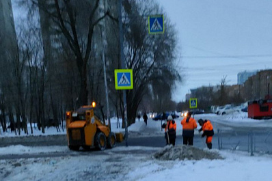 Против гололеда и снега: в Самаре вдвое увеличили расход реагентов