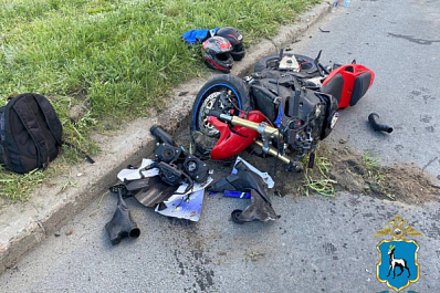 В Тольятти 55-летний мотоциклист влетел в Volkswagen