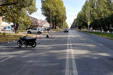 В Тольятти иномарка протаранила мопед