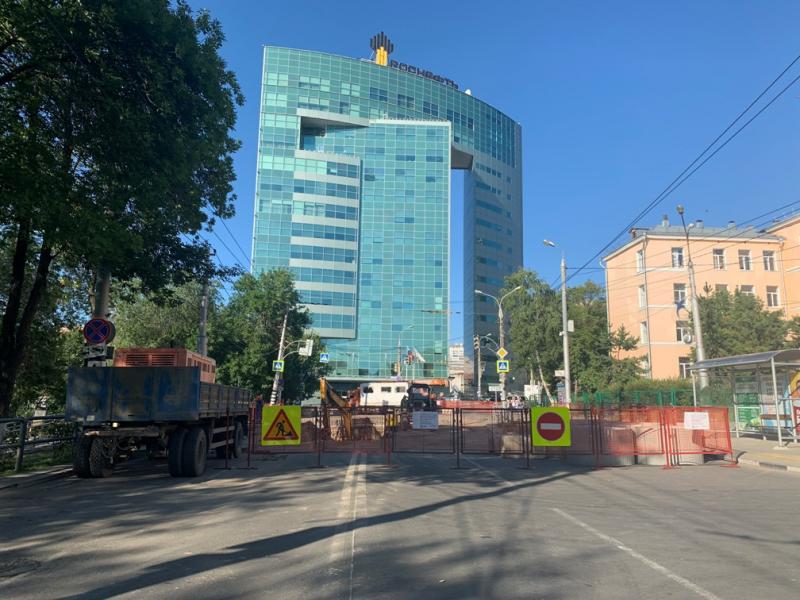 Ремонт канализации на Волжском проспекте в Самаре завершится утром 14 июля 2021 года