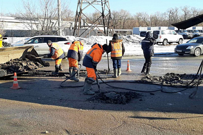 Аварийно-ямочный ремонт: в Самаре залатали больше пяти тысяч квадратных метров дорог