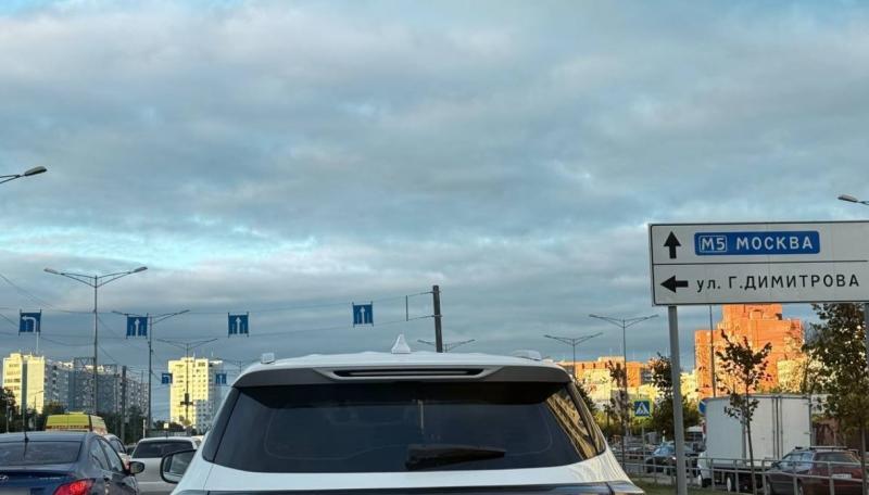 В Самаре вечером 9 сентября Московское шоссе сковала пробка