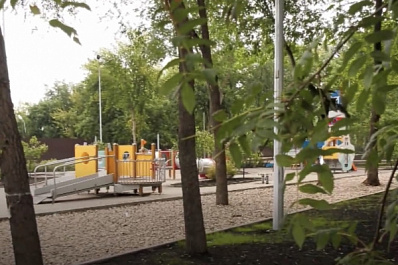 В Самаре завершают благоустройство сквера Речников