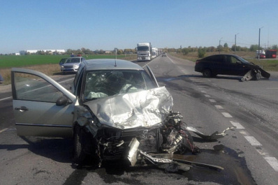 В Самарской области на трассе произошла массовая авария