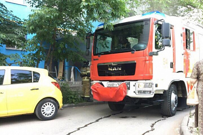 В Самаре на проспекте Кирова произошел пожар