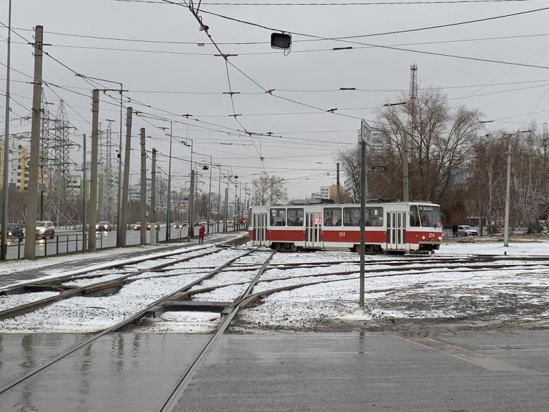 В Самаре появились автоматические стрелочные переводы трамвайных путей