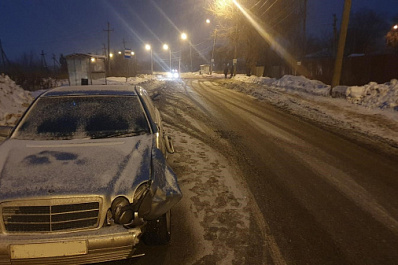 В Самаре парень на "Мерседесе" отправил в больницу пешехода-нарушителя