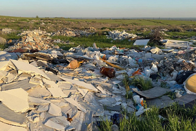 Поля около Крутых Ключей под Самарой превратили в свалку