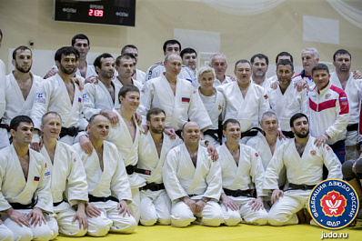 Самарские дзюдоисты потренировались с Владимиром Путиным