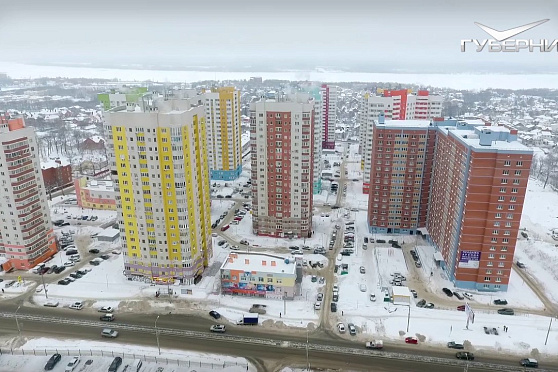 Губерния на высоте. Эксклюзивная съемка новостроек на ул. Солнечной 15.02.2017