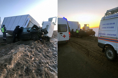 В ДТП с фурой Hino под Сызранью погибли водитель и пассажир легкового автомобиля