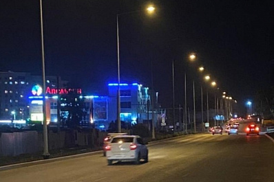 В Самаре подключили освещение на дублере Ново-Садовой в районе будущей эстакады