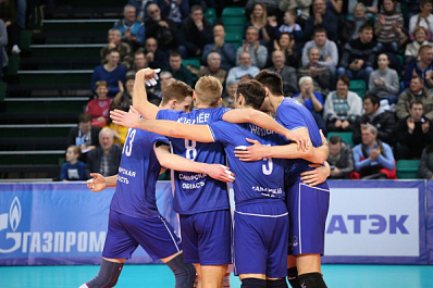 Волейбольная "Нова" в выездном матче одержала победу над "Динамо"