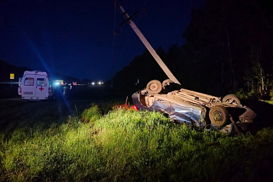 20 мая в Самарской области на трассе M5 "Урал" перевернулся Ford Focus