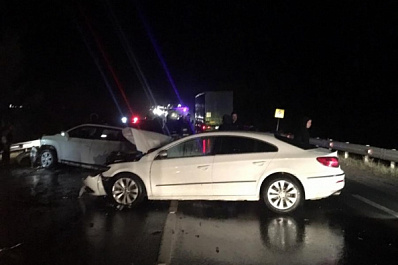 В Самарской области из-за дождя столкнулись две иномарки
