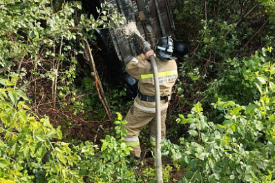 Есть пострадавший: в Сызранском районе 21 июля опрокинулась иномарка