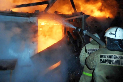 В Самарской области удалось отстоять у огня частный дом 