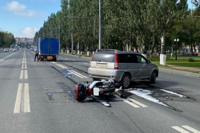 В Самаре на Московском шоссе в ДТП пострадал мотоциклист