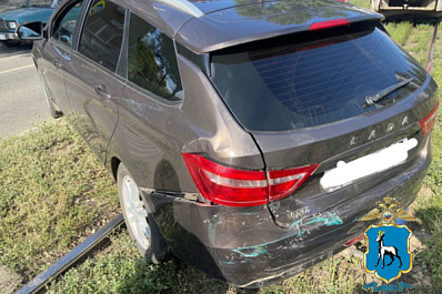 В Самаре две легковушки после ДТП отбросило на пешеходов