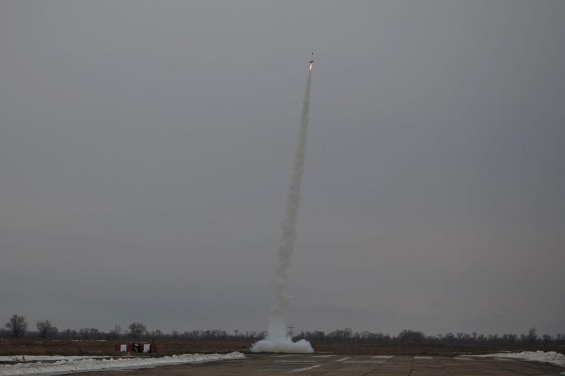 В Самарской области запустили экспериментальную ракету на высоту около 1750 метров