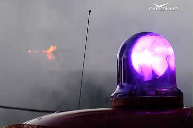 В центре Самары вечером тушили крупный пожар в жилых домах