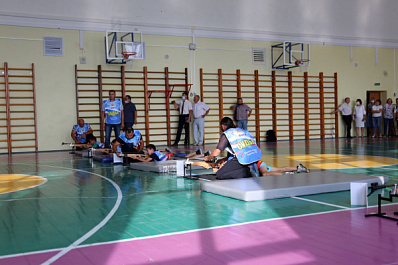 Юные спортсмены Камышлинского района опробовали мобильный комплекс для биатлона 