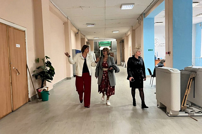 Новый пол в Доме физкультуры