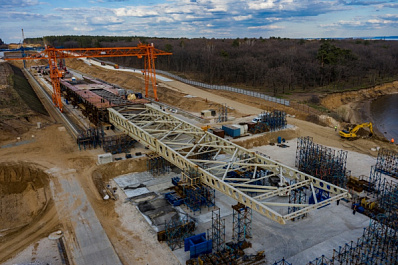 Строительная готовность обхода Тольятти с мостовым переходом через Волгу составила 20 %